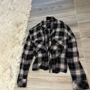 Rails Black and White Women's Flannel